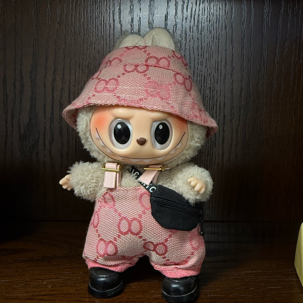 Labubu with clothing and purse